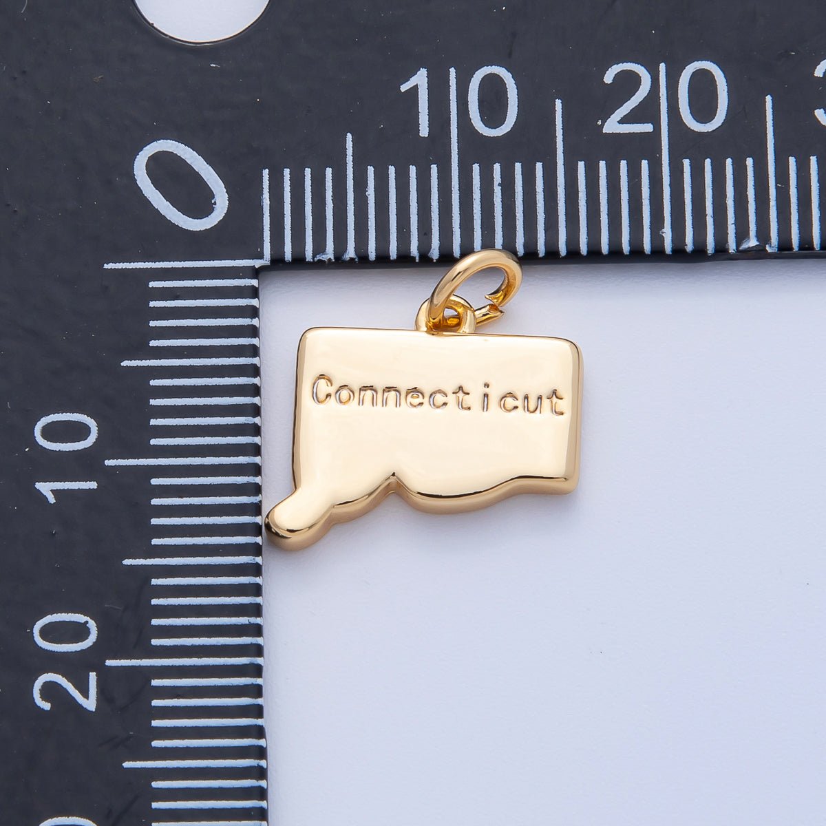 18K Gold Filled United States of America State Map Charm in Gold & Silver | AK064 - AK113 - DLUXCA