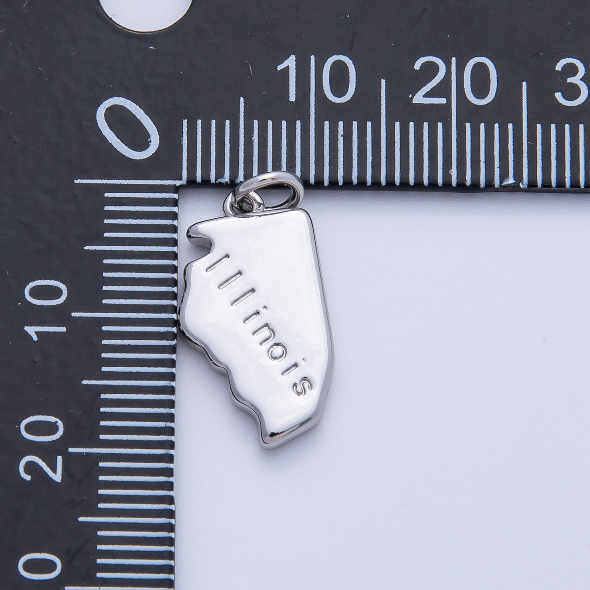 18K Gold Filled United States of America State Map Charm in Gold & Silver | AK064 - AK113 - DLUXCA