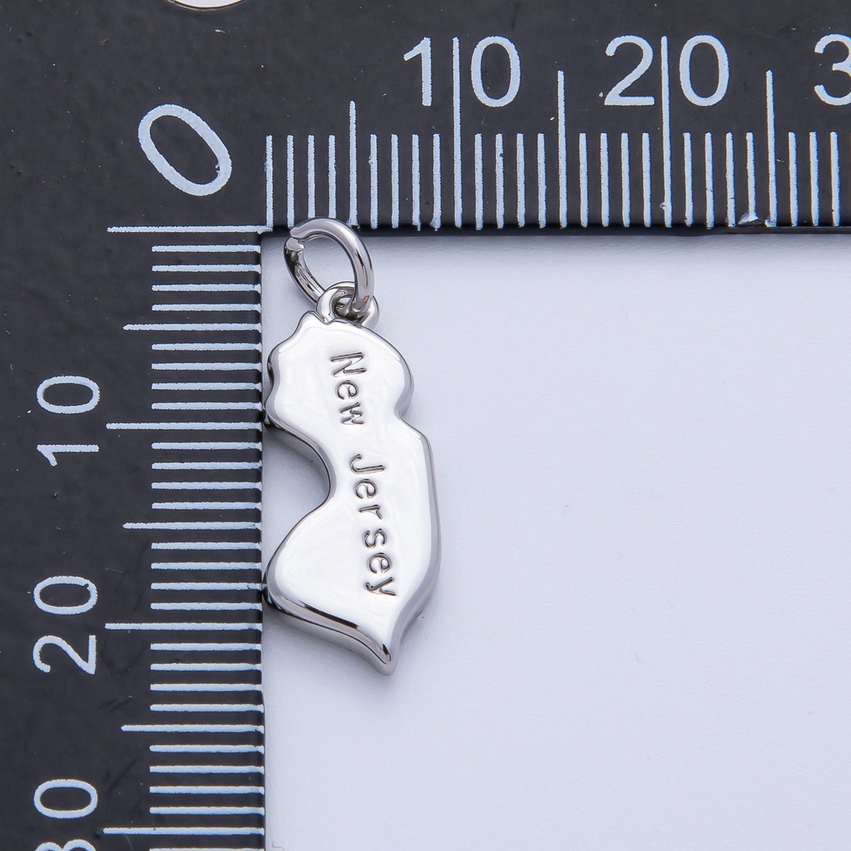 18K Gold Filled United States of America State Map Charm in Gold & Silver | AK064 - AK113 - DLUXCA