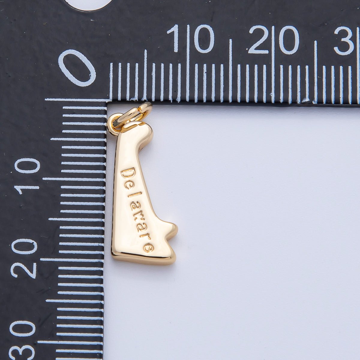 18K Gold Filled United States of America State Map Charm in Gold & Silver | AK064 - AK113 - DLUXCA