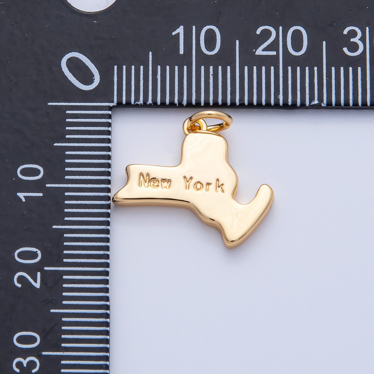 18K Gold Filled United States of America State Map Charm in Gold & Silver | AK064 - AK113 - DLUXCA