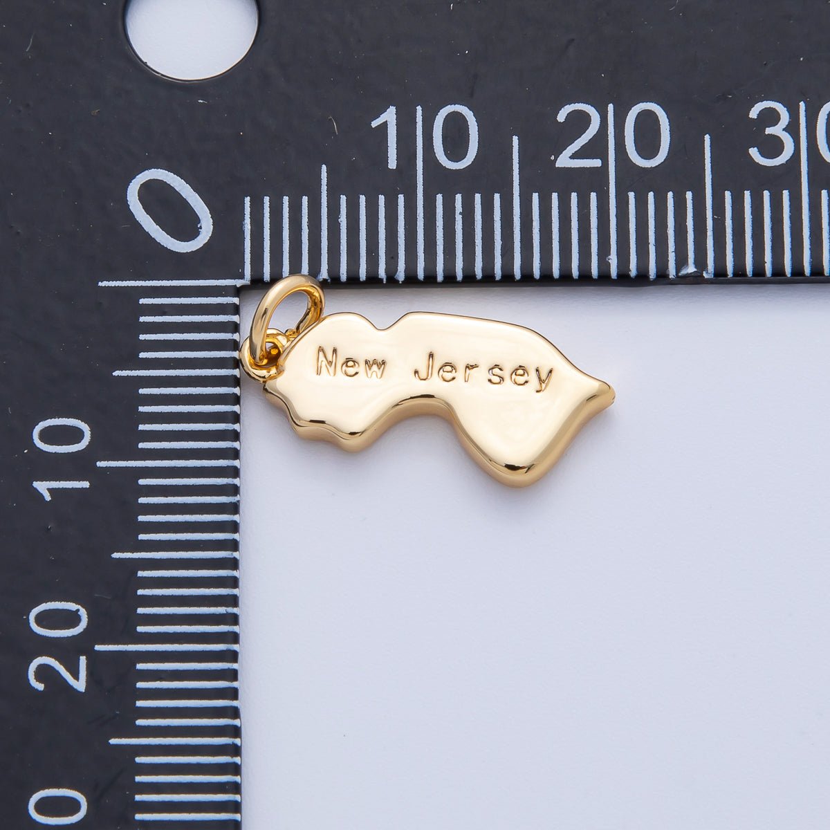 18K Gold Filled United States of America State Map Charm in Gold & Silver | AK064 - AK113 - DLUXCA