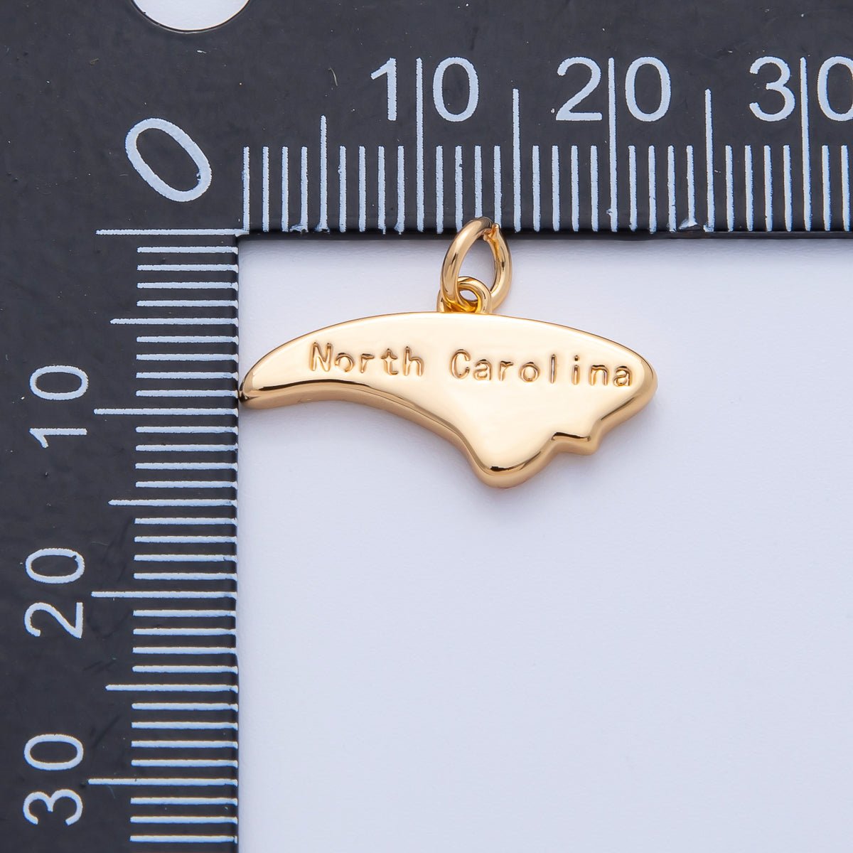 18K Gold Filled United States of America State Map Charm in Gold & Silver | AK064 - AK113 - DLUXCA