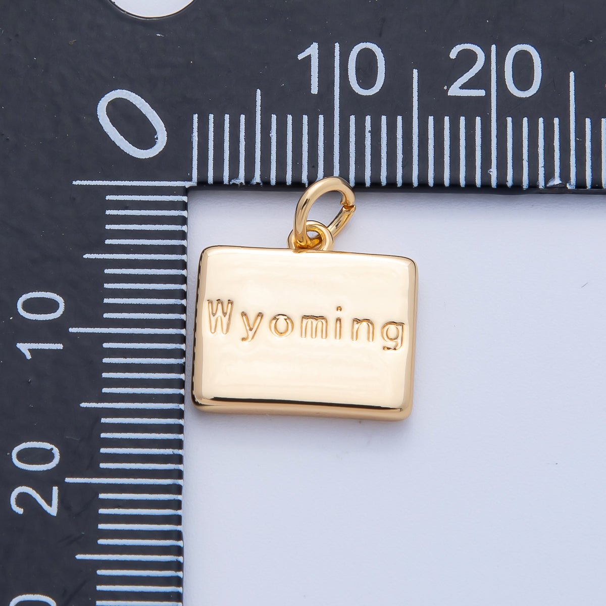 18K Gold Filled United States of America State Map Charm in Gold & Silver | AK064 - AK113 - DLUXCA