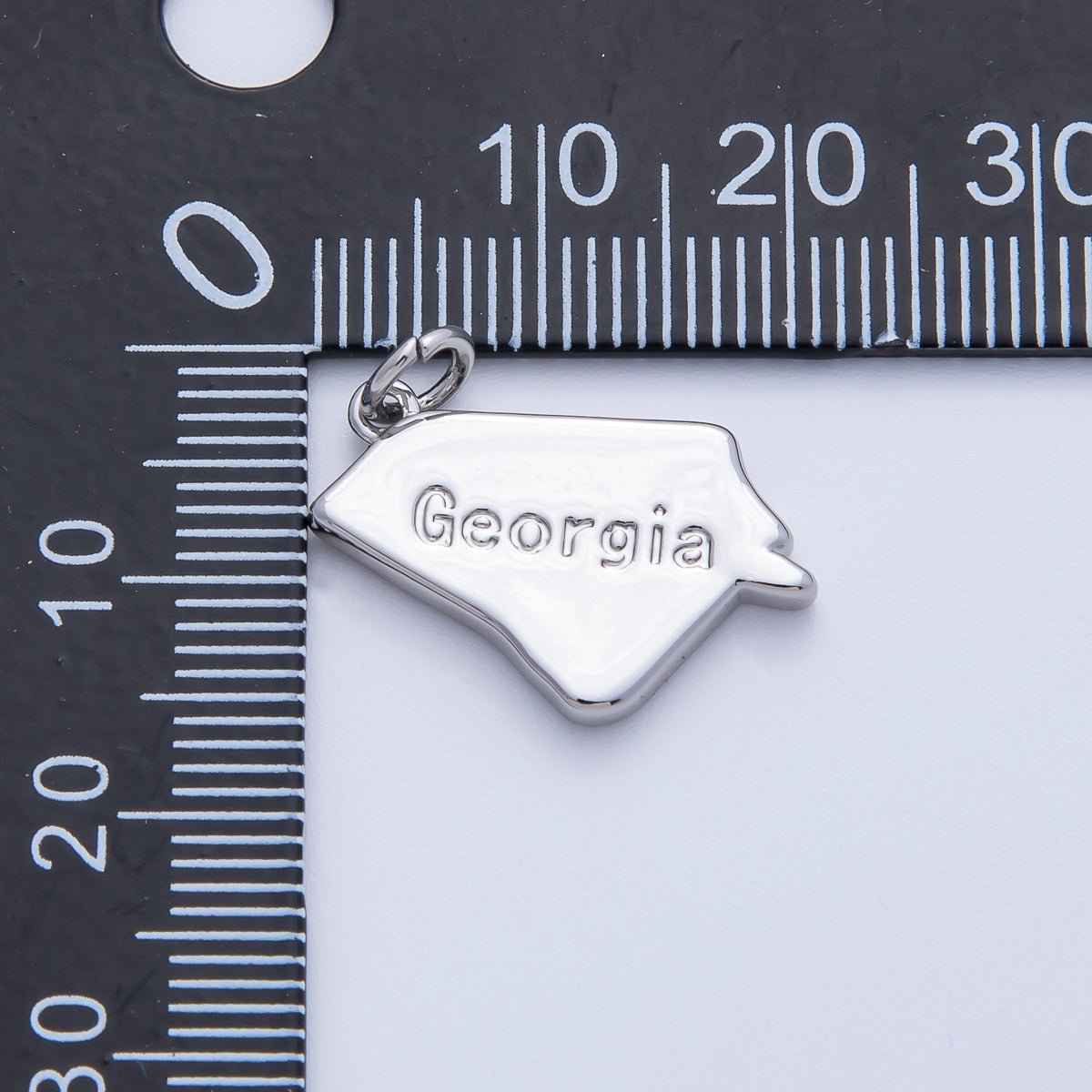 18K Gold Filled United States of America State Map Charm in Gold & Silver | AK064 - AK113 - DLUXCA