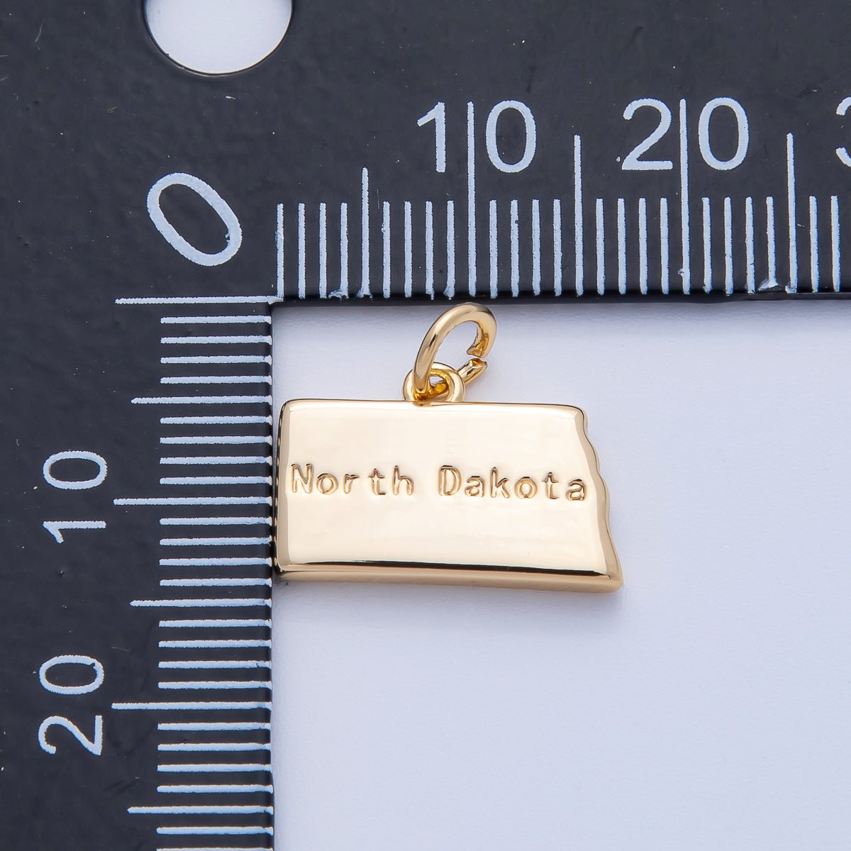 18K Gold Filled United States of America State Map Charm in Gold & Silver | AK064 - AK113 - DLUXCA