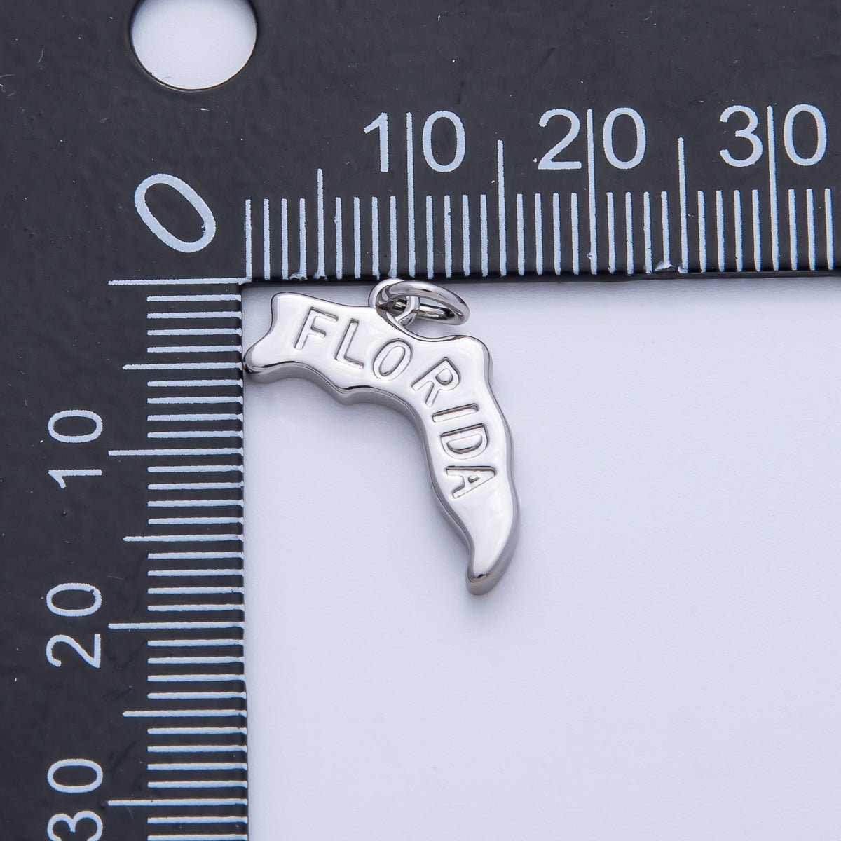 18K Gold Filled United States of America State Map Charm in Gold & Silver | AK064 - AK113 - DLUXCA