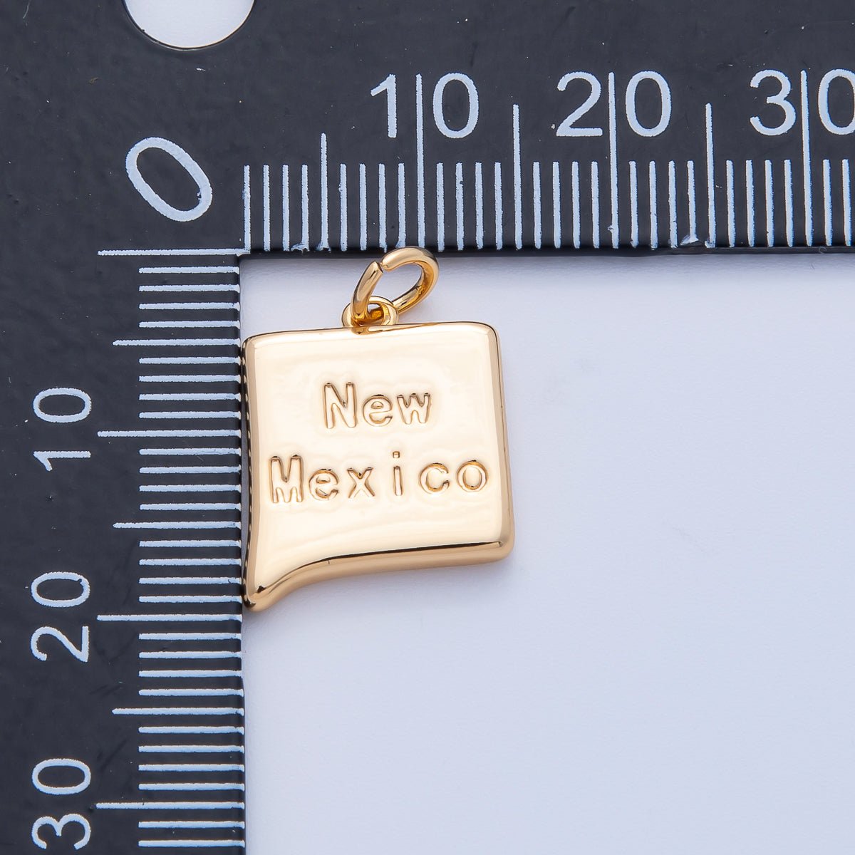 18K Gold Filled United States of America State Map Charm in Gold & Silver | AK064 - AK113 - DLUXCA