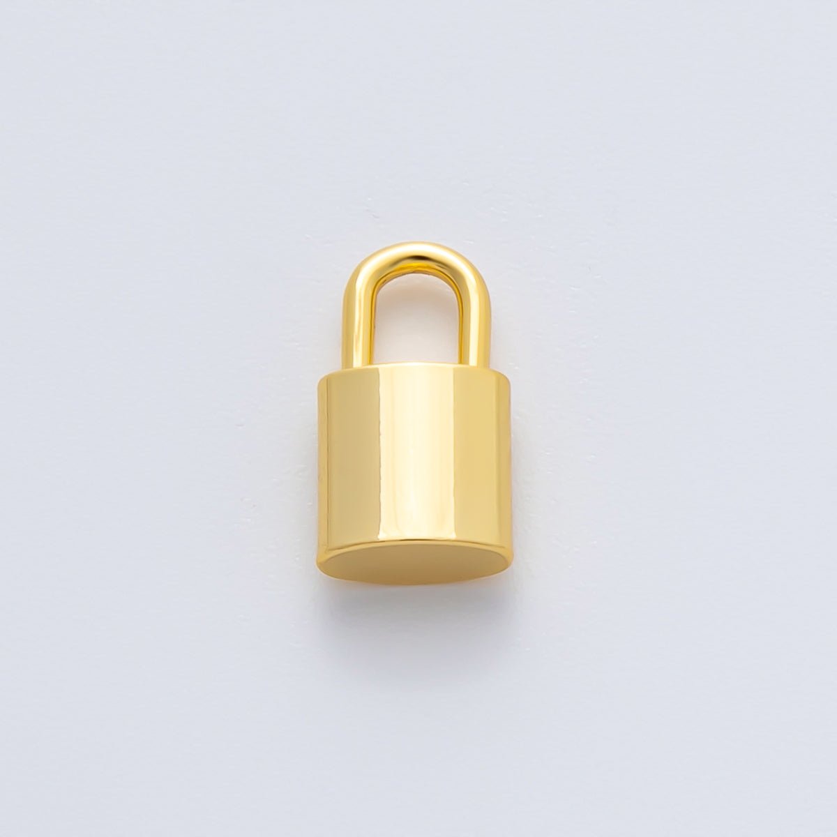 18K Gold Plated 11mm Dainty Tube Padlock Finding in Gold & Silver | Z1436 - DLUXCA