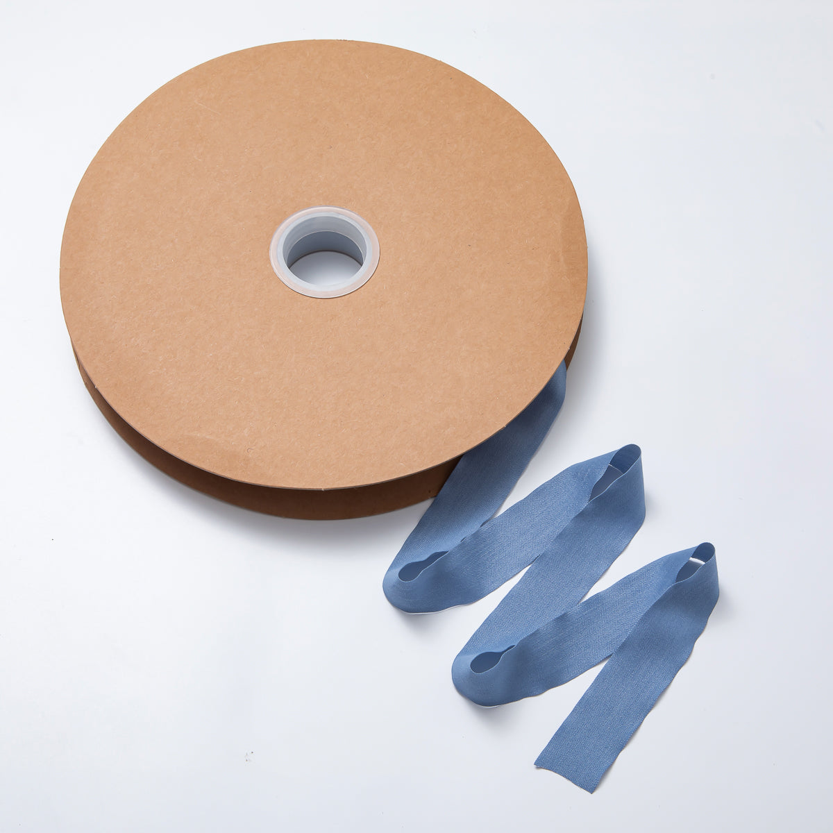 1 inch Blue Denim Fabric by Yard Unfinished Ribbon for Necklace Bracelet Supply | Roll-1712
