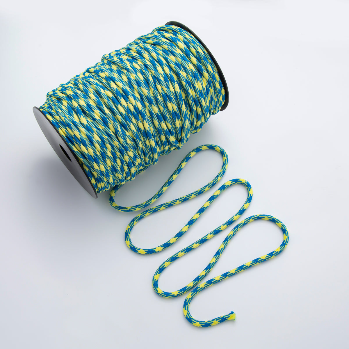 5mm Blue Yellow Cord by Yard Unfinished Cord for Necklace Bracelet Finding | Roll-1728