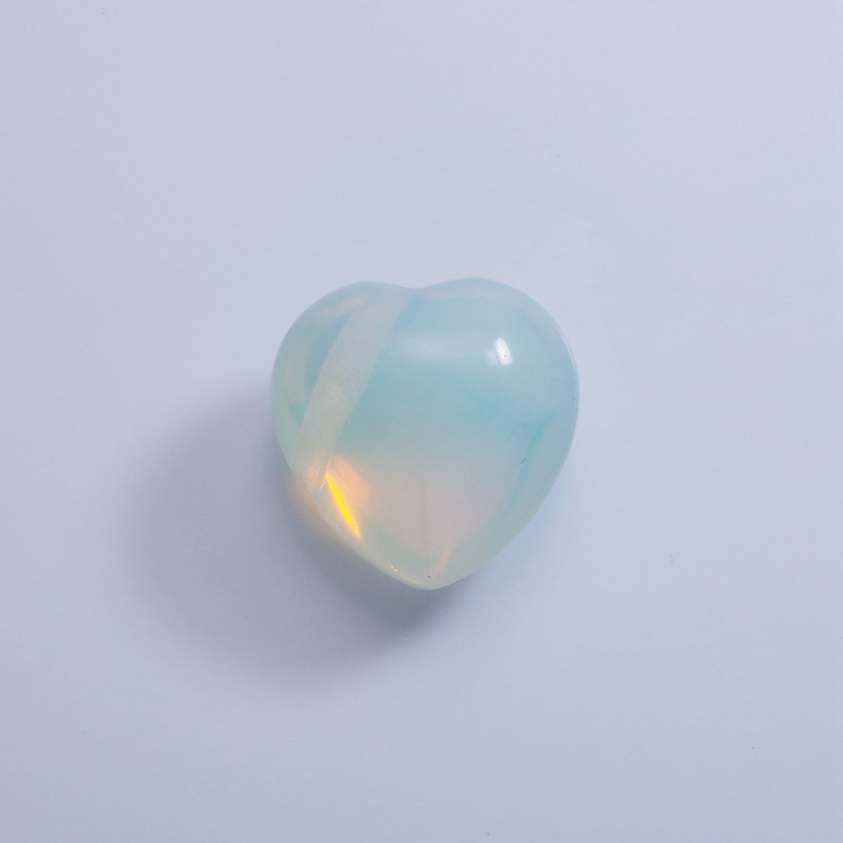 20mm Natural Gemstone Heart Charm | B886 - B892 - DLUXCA