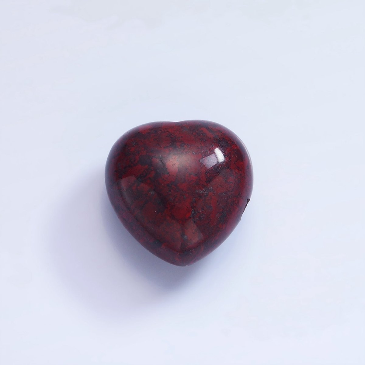 20mm Natural Gemstone Heart Charm | B886 - B892 - DLUXCA