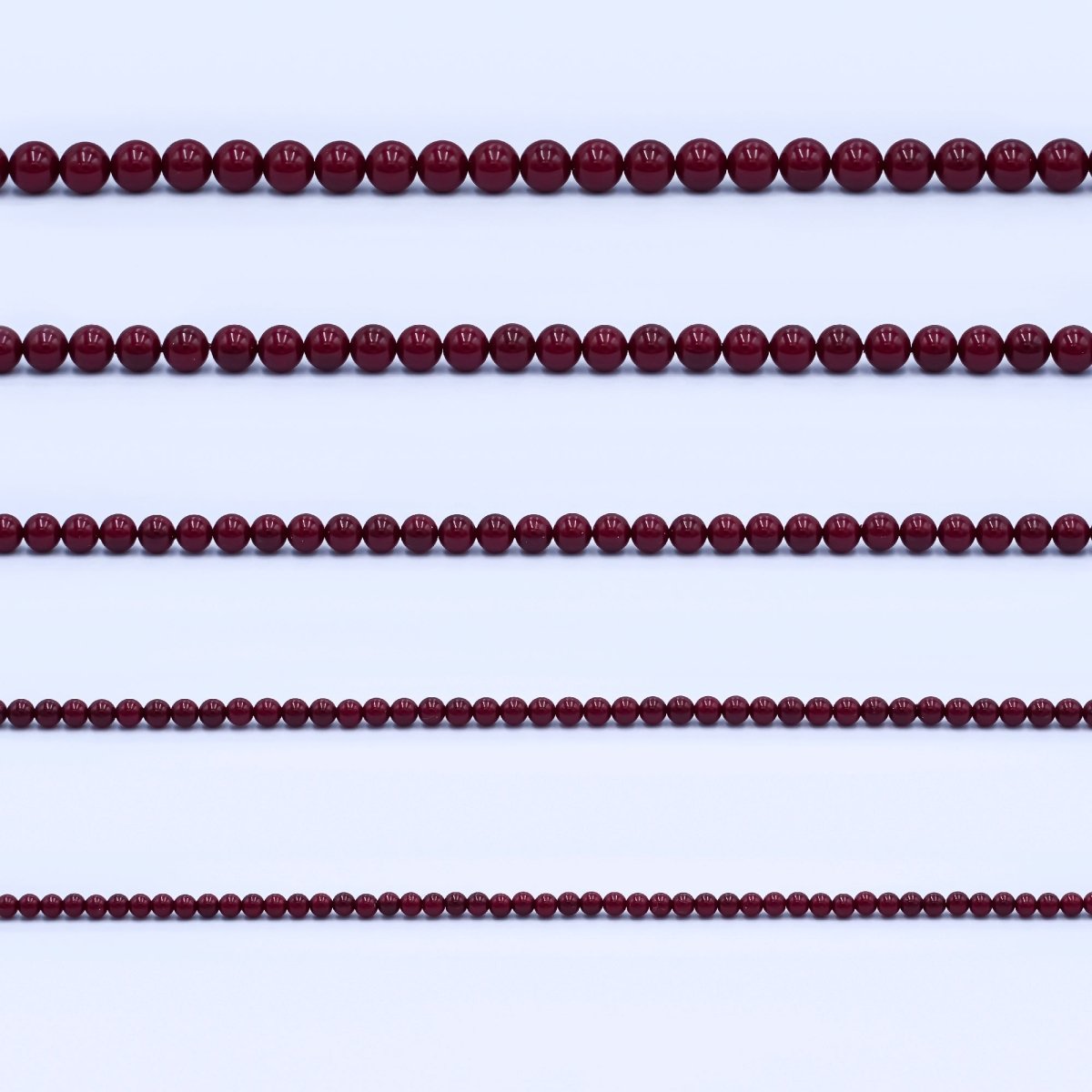 24K Gold Filled 10mm, 8mm, 6mm, 4mm, 3mm Carnelian Gemstone 17 Inch Necklace | WA - 2770 ~ WA - 2774 - DLUXCA