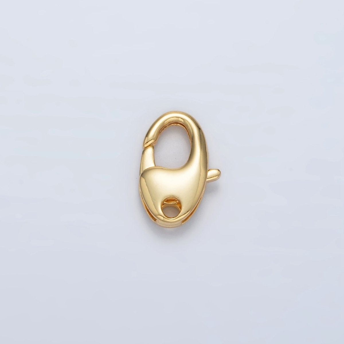 24K Gold Filled 10mm Oval Lobster Clasps Closure Findings | Z864 - DLUXCA