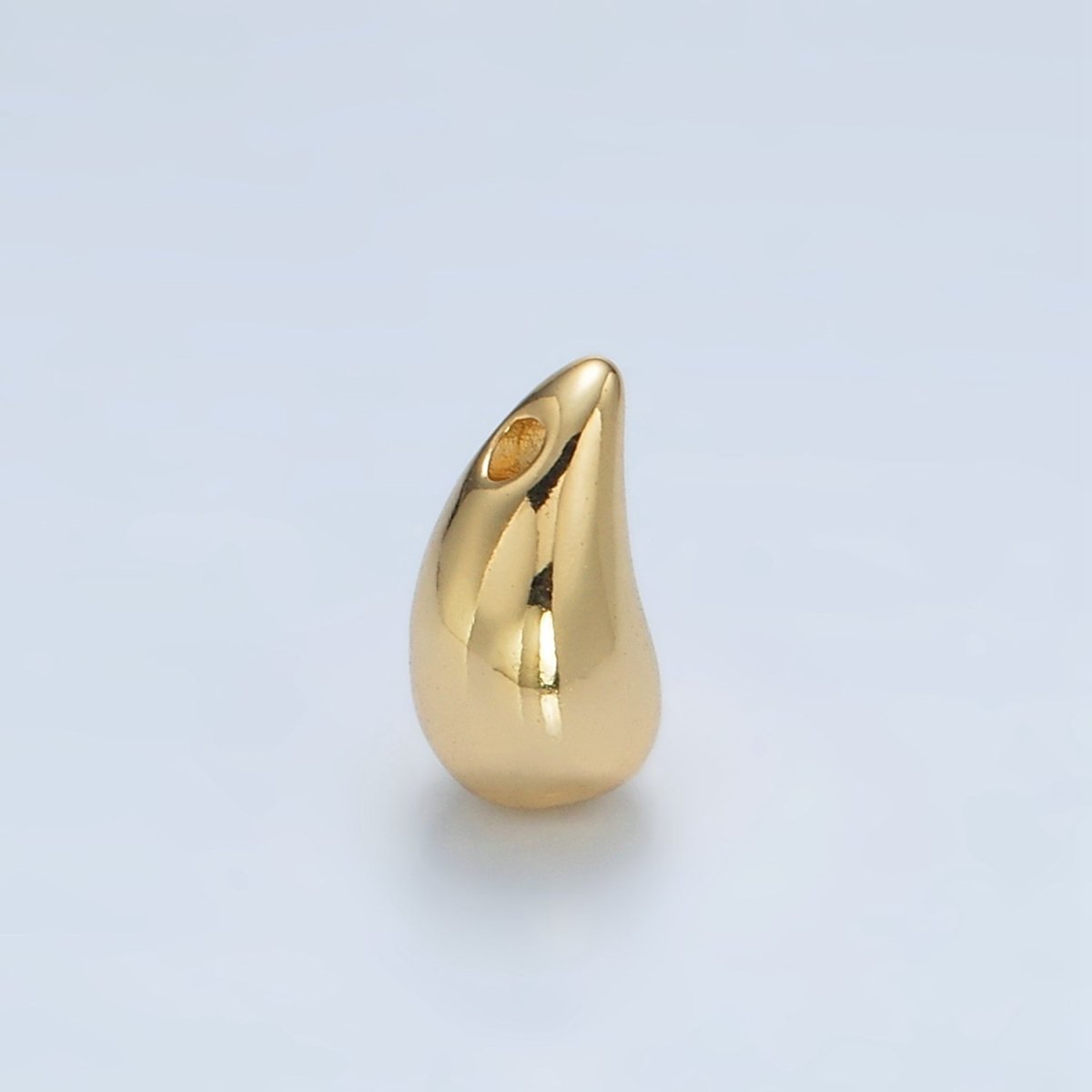 24K Gold Filled 11.5mm Minimalist Teardrop Bead | B413 - DLUXCA