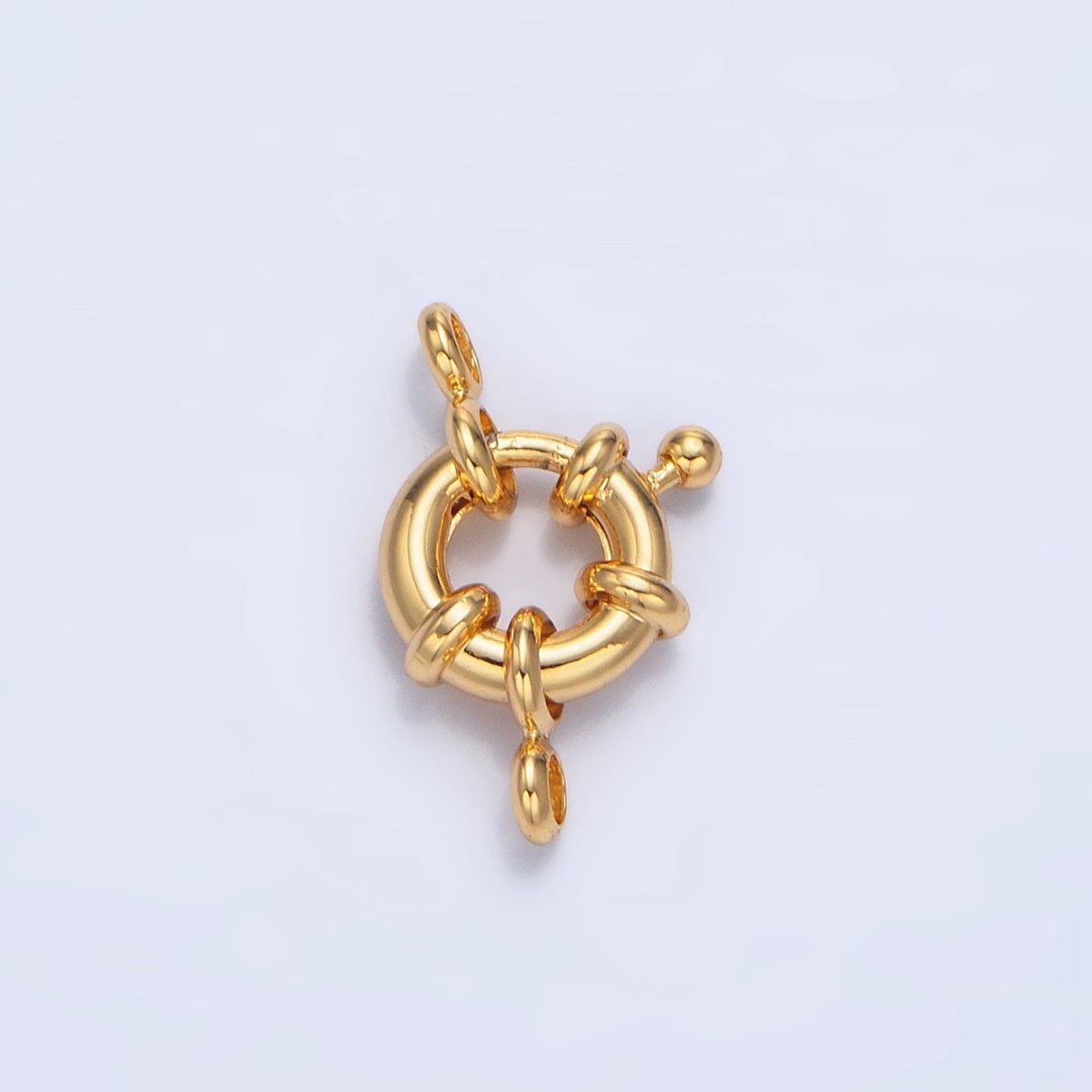 24K Gold Filled 11mm Double Loop Sailor Clasps Closure Findings | Z943 - DLUXCA