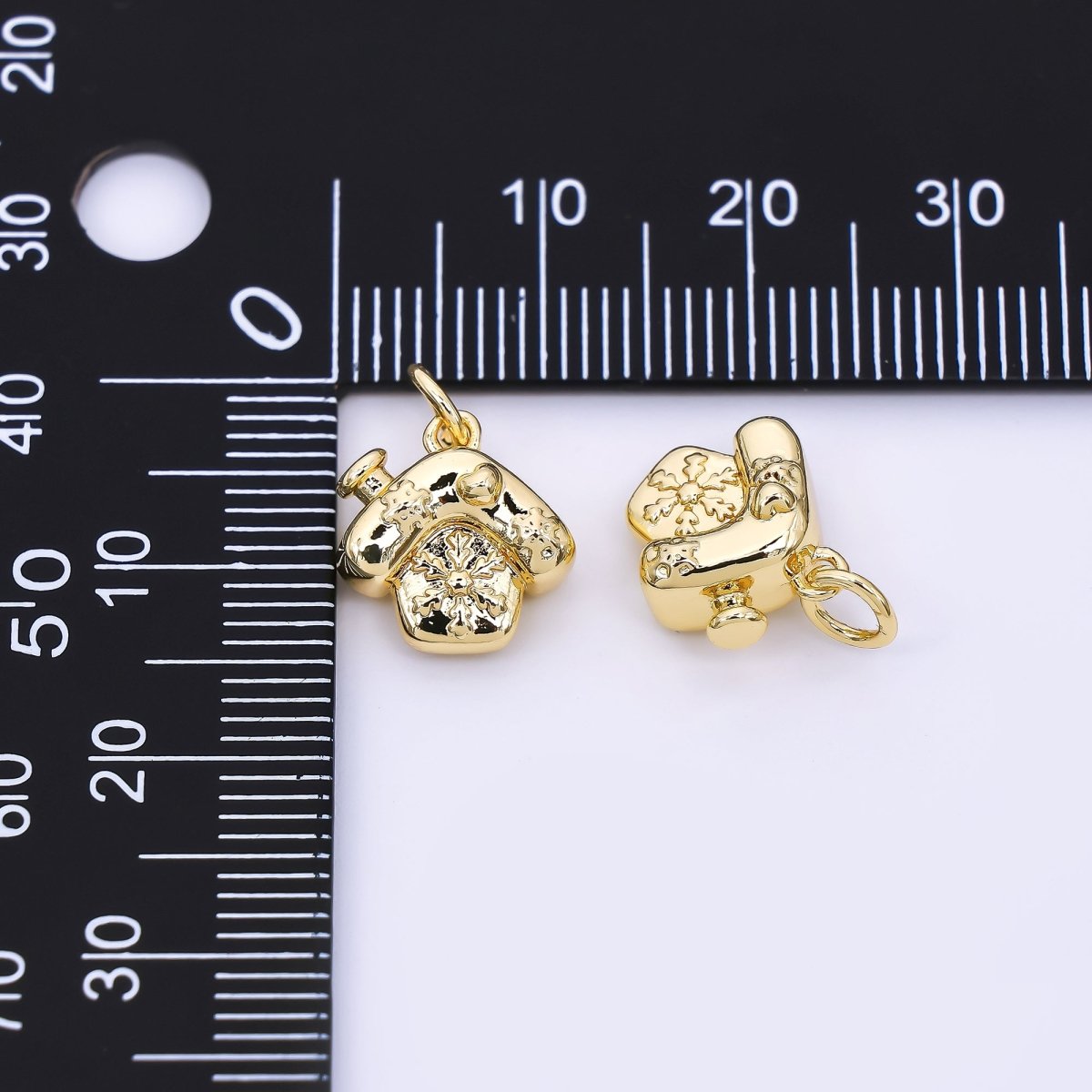 24K Gold Filled 12mm Tini Lovely Dwarf House Charm| AH - 582 - DLUXCA