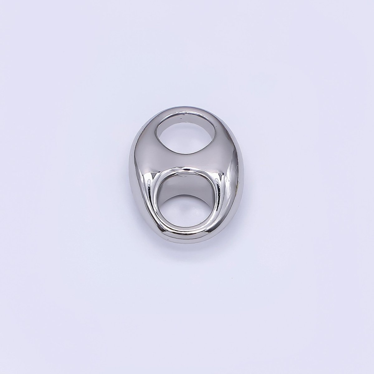 24K Gold Filled 13.5mm Minimalist Anchor Mariner Link Charm in Gold & Silver | Z982 - DLUXCA