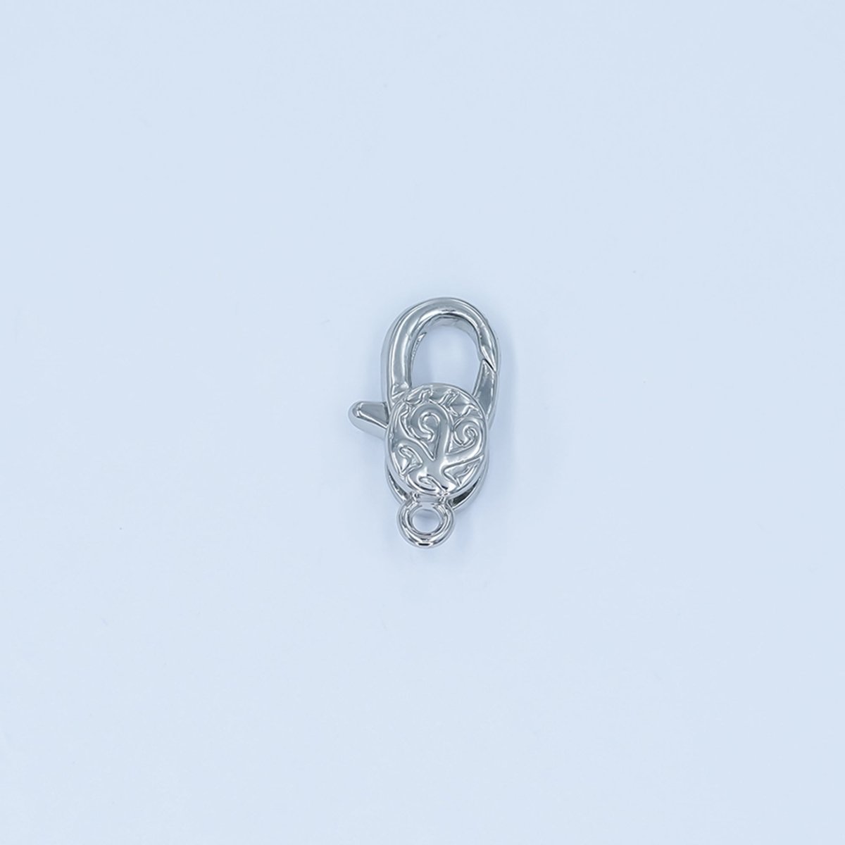 24K Gold Filled 13mm Artisan Engraved Lobster Claw Clasp Closure Finding in Gold & Silver | Z1139 - DLUXCA
