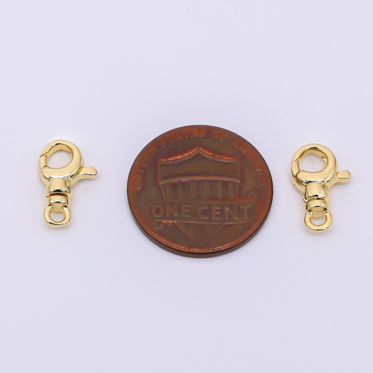 24K Gold Filled 13mm Classic Rounded Swivel Lobster Clasp Closure Finding | Z - 1309 - DLUXCA