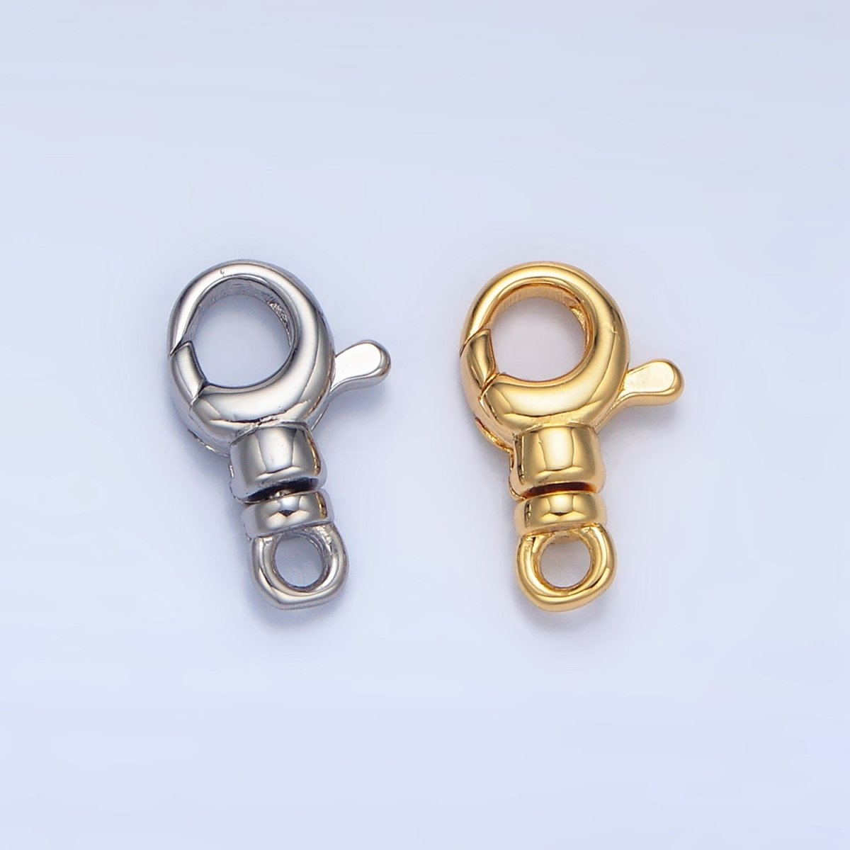 24K Gold Filled 13mm Lobster Clasps Claw Closure Findings in Gold & Silver | Z964 - DLUXCA