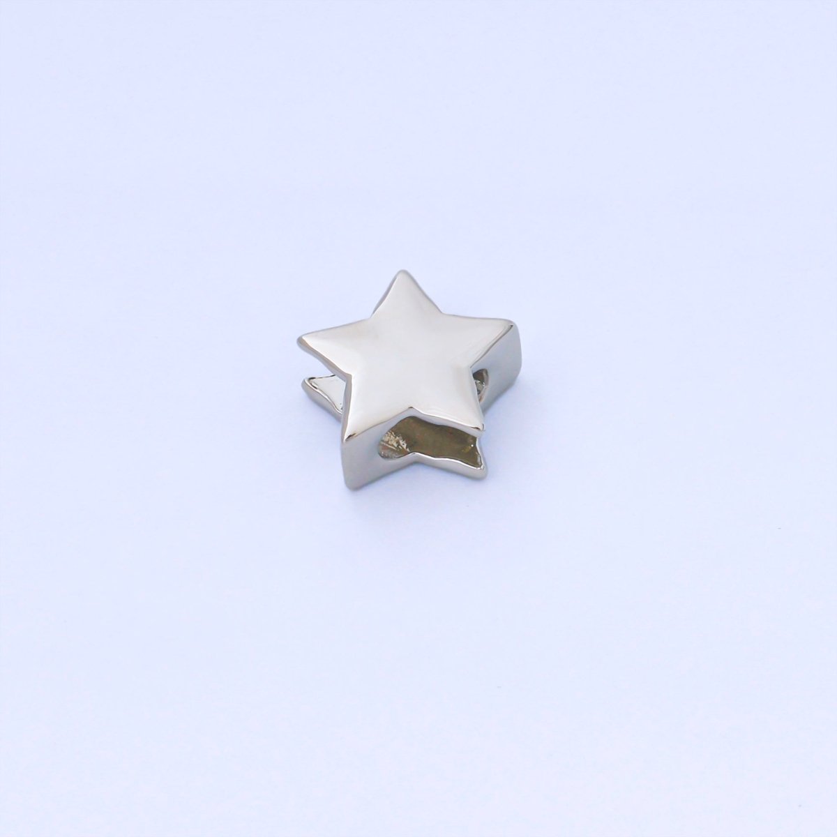 24K Gold Filled 13mm Personalized Cord Chubby Star Bead Spacer | B852 - DLUXCA