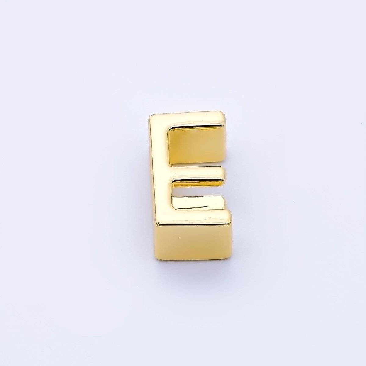 24K Gold Filled 13mm Personalized Minimalist Initial Letter Alphabet Bead | AF131 - AF143 - DLUXCA