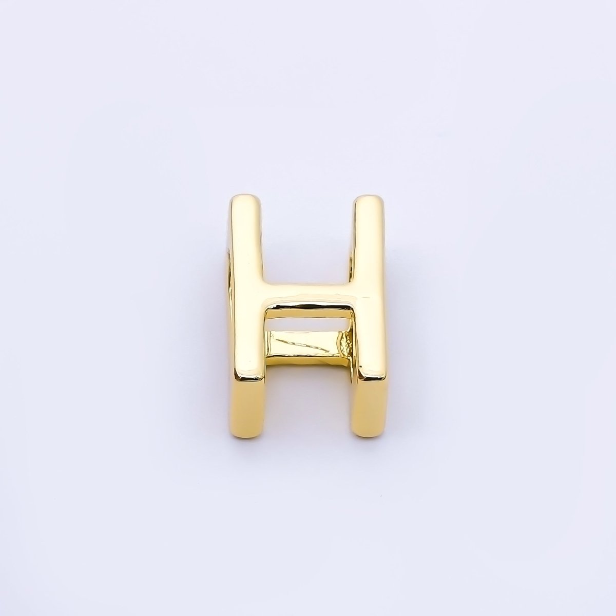 24K Gold Filled 13mm Personalized Minimalist Initial Letter Alphabet Bead | AF131 - AF143 - DLUXCA