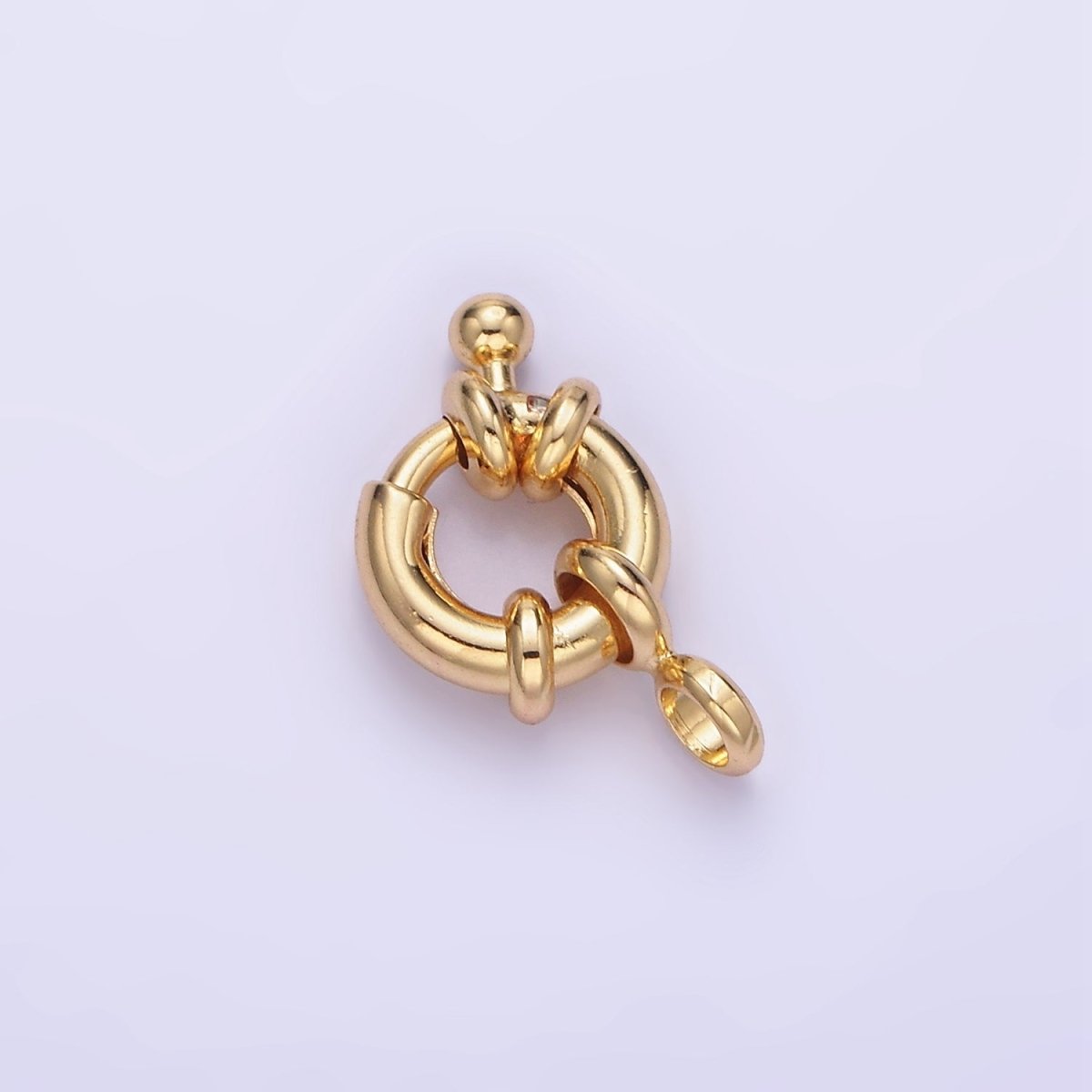 24K Gold Filled 13mm Single Nautical Sailor Clasps Closure Findings | Z790 - DLUXCA