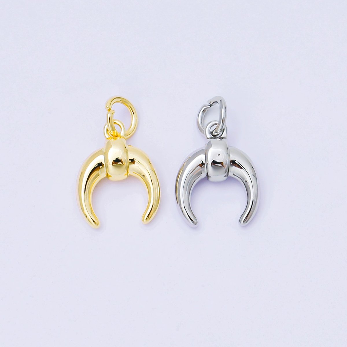 24K Gold Filled 13mm Tusk Charm in Gold & Silver | AF1255 - DLUXCA
