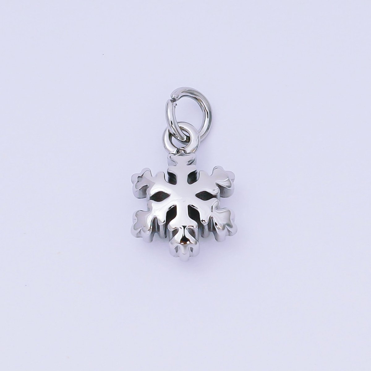 24K Gold Filled 13mm Winter Season Snow Flakes Holidays Charm | AH607 - DLUXCA