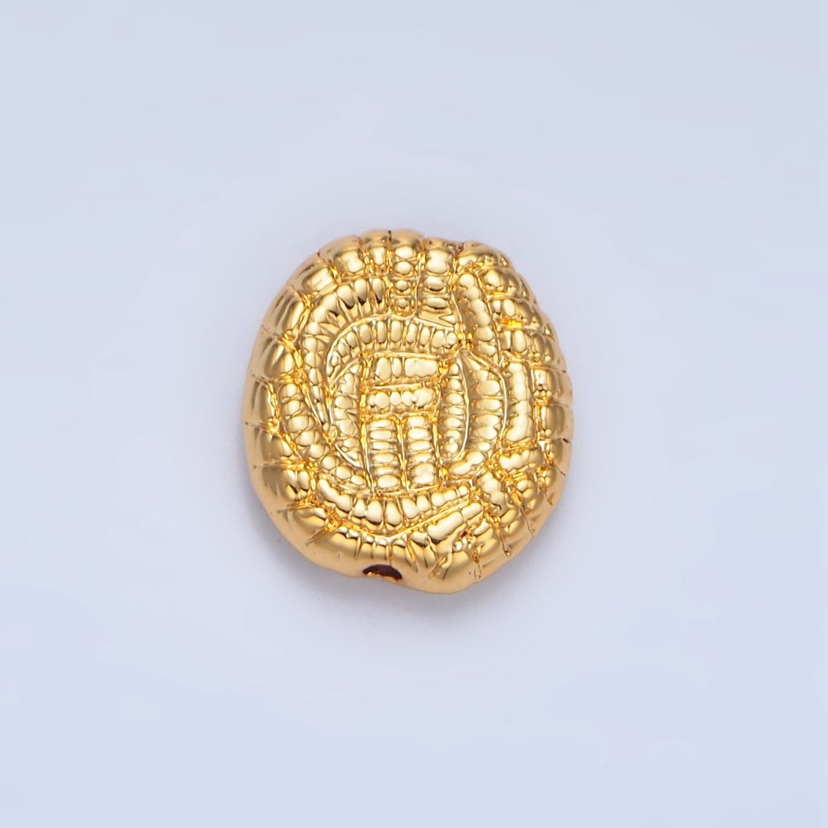 24K Gold Filled 14mm Multiple Rope Croissant Bead | B186 - DLUXCA