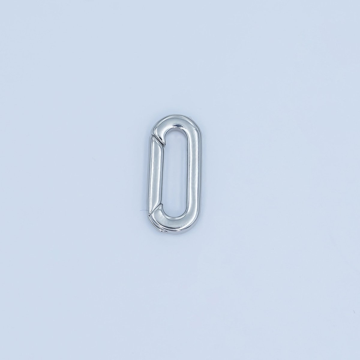 24K Gold Filled 15mm Push Gate Oblong Finding in Gold & Silver | Z1096 - DLUXCA