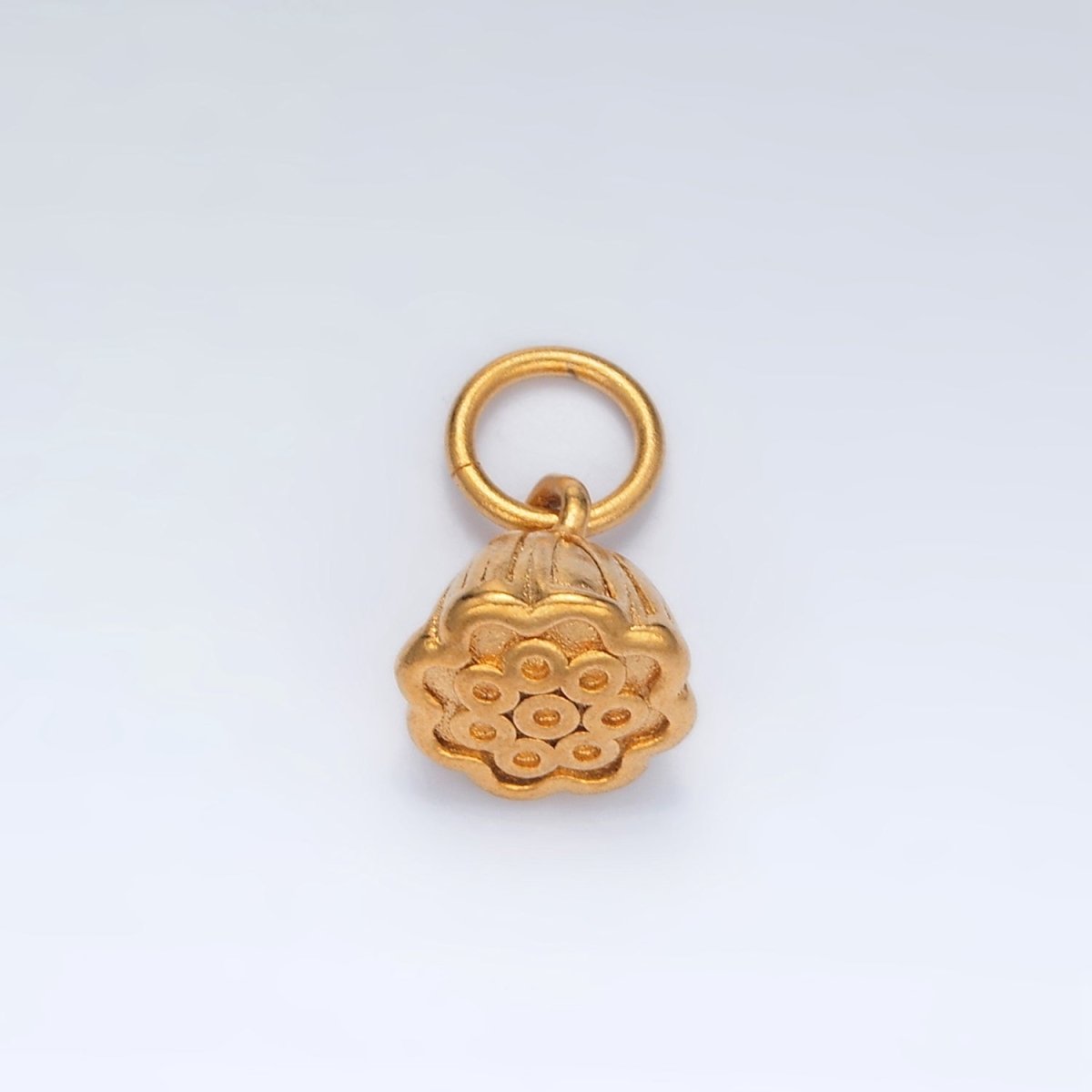 24K Gold Filled 15mm Rose Flower Mini Add - On Charm | AG868 - DLUXCA