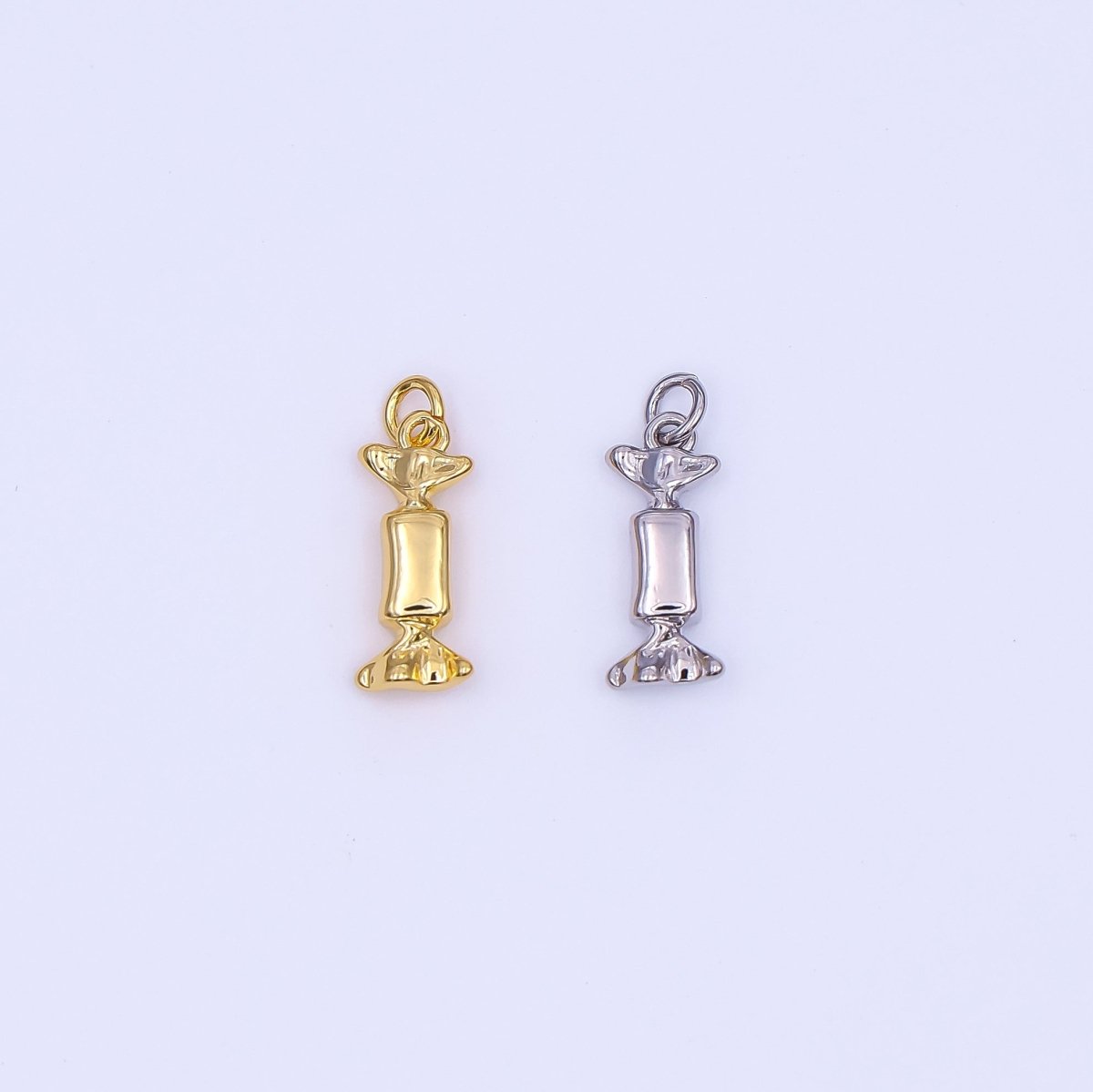 24K Gold Filled 15mm Sweet Candy Bar Charm in Gold & Silver | AF494 - DLUXCA