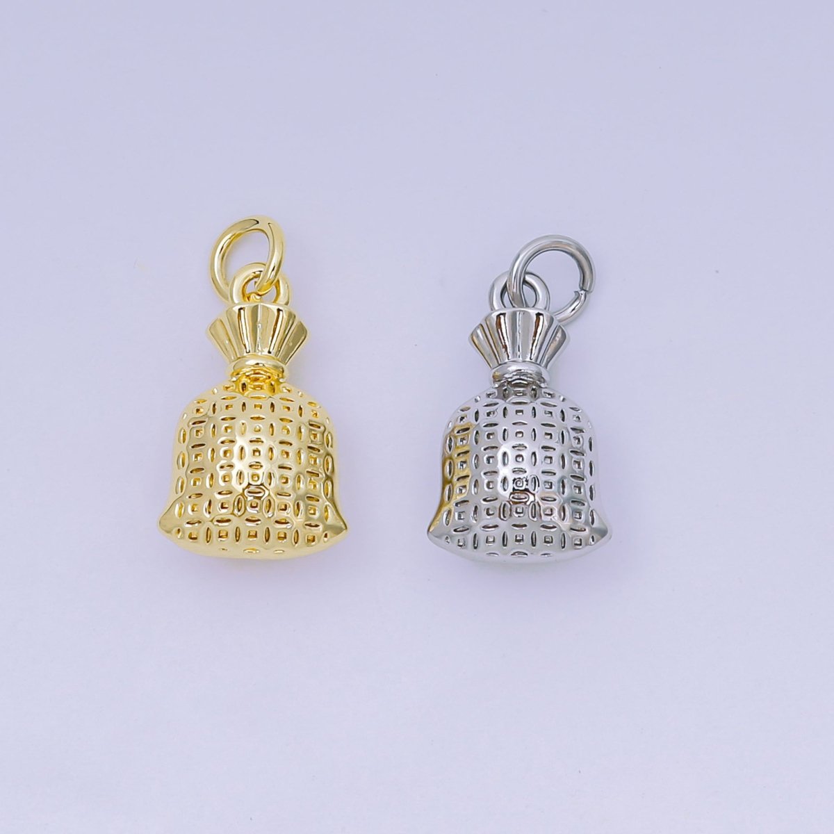 24K Gold Filled 16mm Mystery Pouches of Sack Money Bag Charm | AJ - 485 - DLUXCA