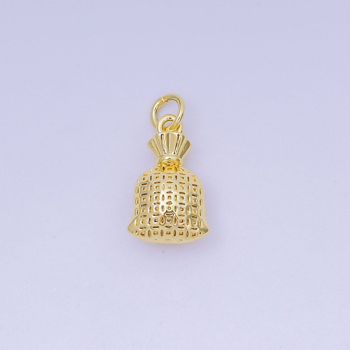 24K Gold Filled 16mm Mystery Pouches of Sack Money Bag Charm | AJ - 485 - DLUXCA