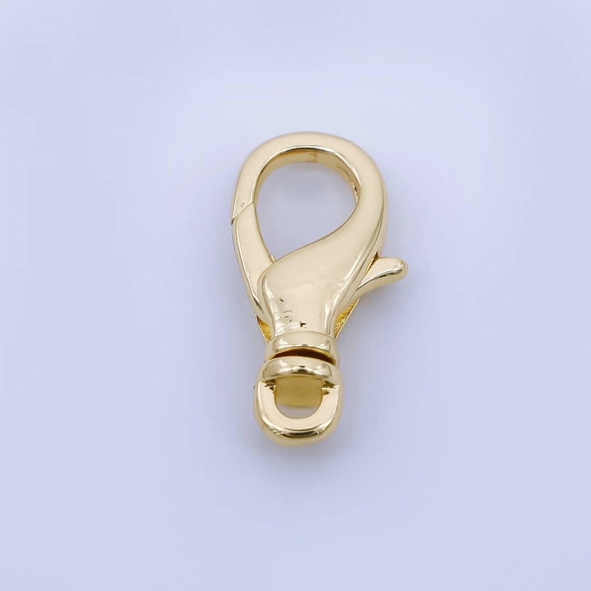 24K Gold Filled 17.5mm Minimalist Lobster Clasps Closure Finding | Z1488 - DLUXCA