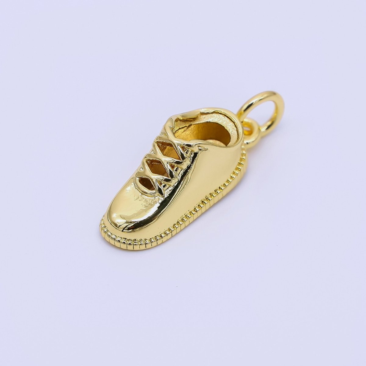 24K Gold Filled 17mm Outfit of the Day Sneakers Shoes Charm | AF - 541 - DLUXCA