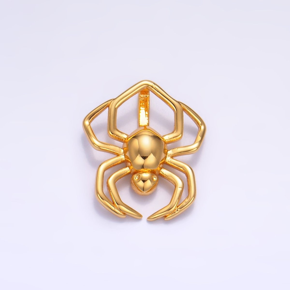 24K Gold Filled 18mm Minimalist Spider Insect Animal Charm | AA1062 - DLUXCA