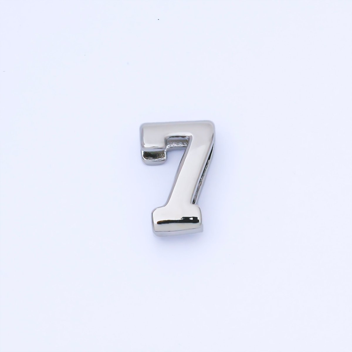 24K Gold Filled 20mm Minimalist Sport Number 0 - 9 Numerology Bead in Silver & Gold | B489 - B850 - DLUXCA