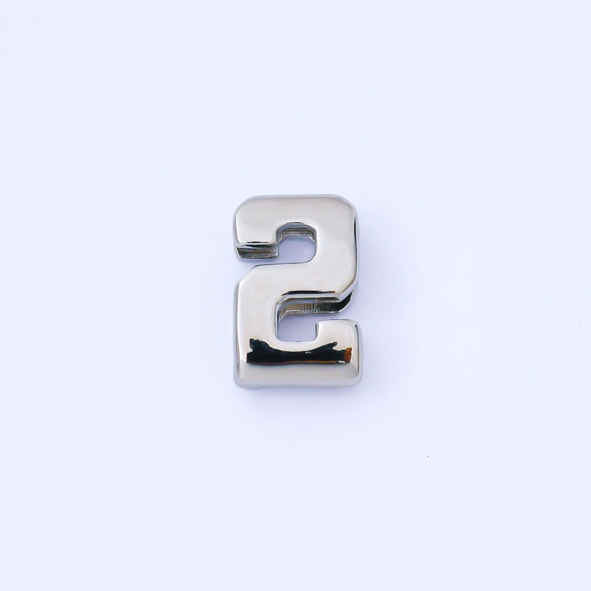 24K Gold Filled 20mm Minimalist Sport Number 0 - 9 Numerology Bead in Silver & Gold | B489 - B850 - DLUXCA