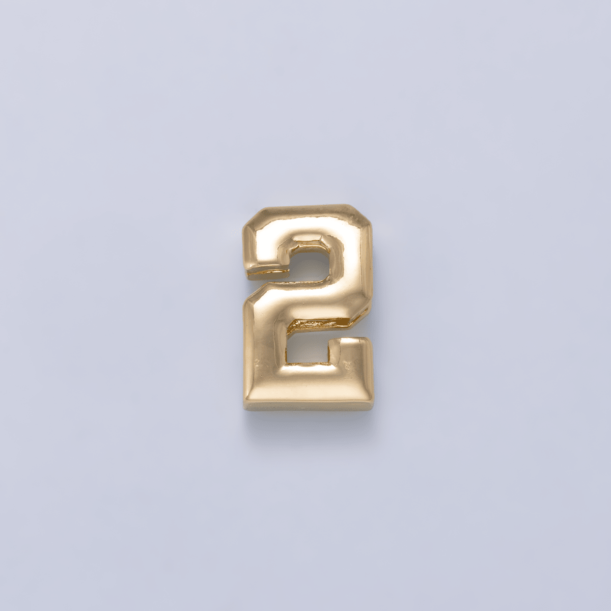 24K Gold Filled 20mm Minimalist Sport Number Numerology Bead | Beads-00478 Beads-00479 - DLUXCA