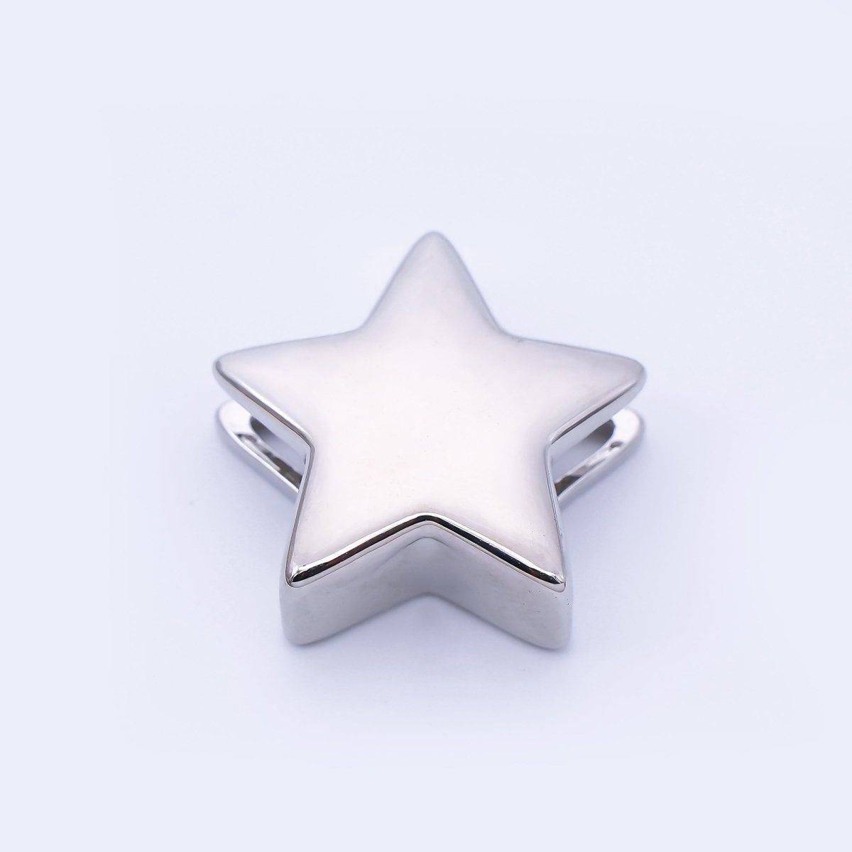 24K Gold Filled 22mm Celestial Star Minimalist Spacer Bead in Gold & Silver | B860 - DLUXCA