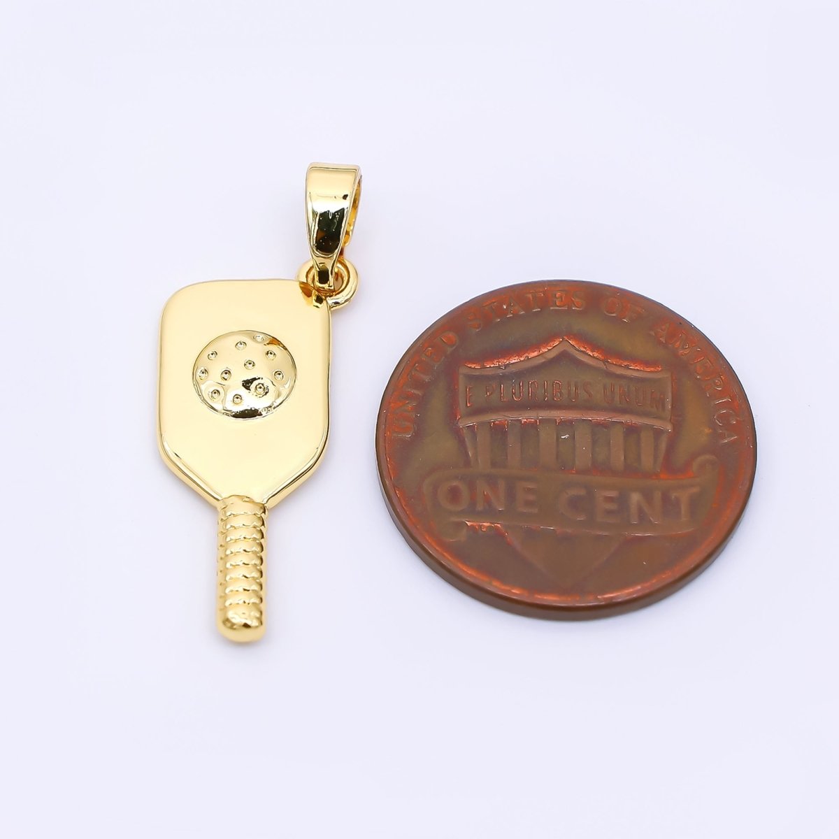24K Gold Filled 22mm Power Paddle Sport Charm | AH - 476 - DLUXCA