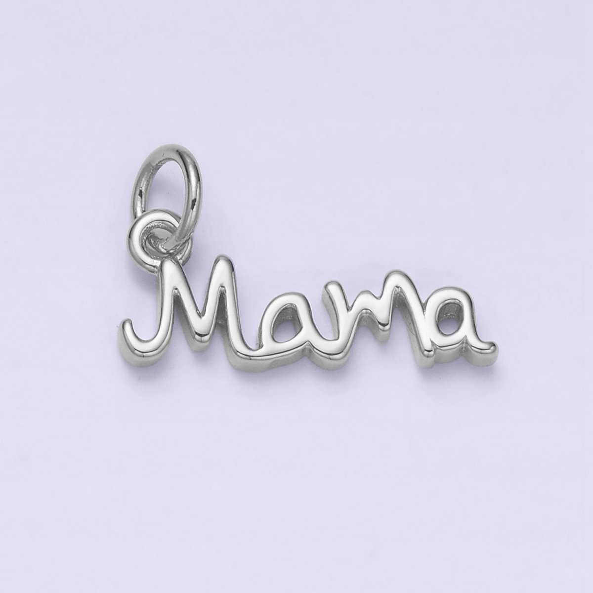 24K Gold Filled 23mm "Mama" Handwritten Script Sideway Charm | AC1420 - DLUXCA