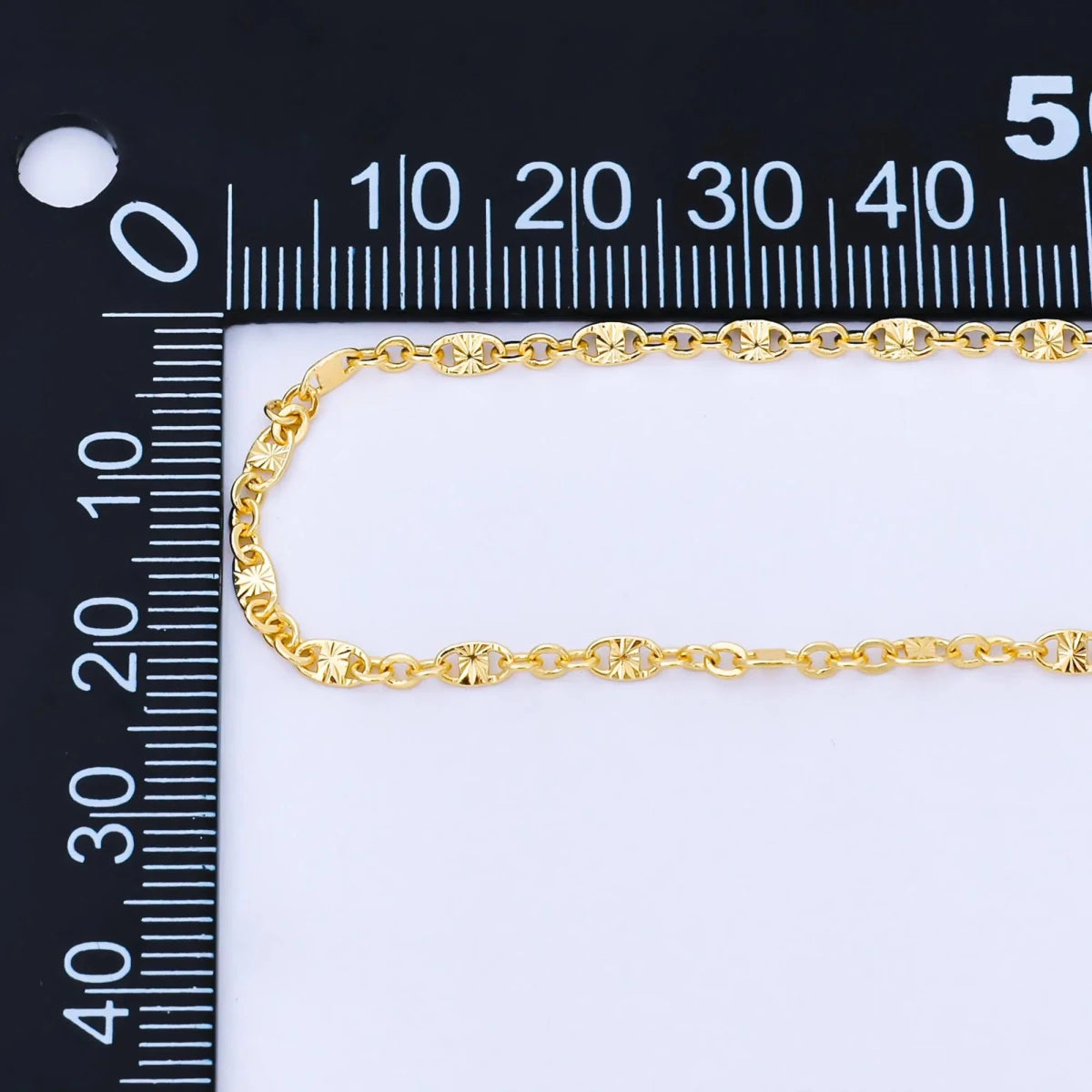 24K Gold Filled 2.4mm Drawn Cable Starburst Unfinished Chain by Yard | Roll - 1739 - DLUXCA