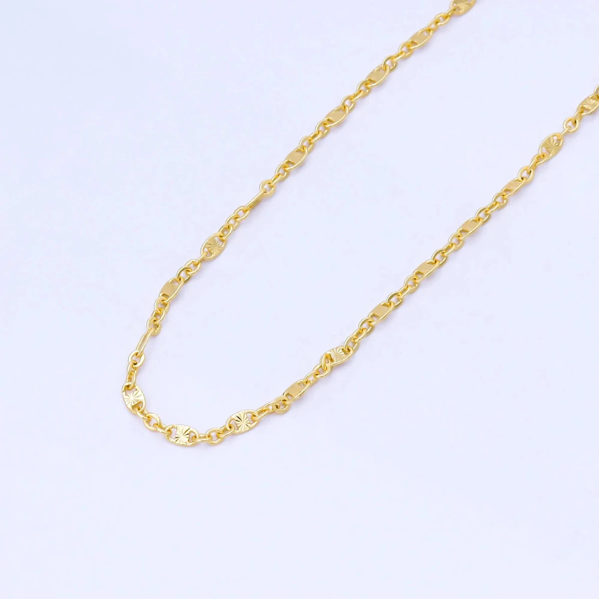 24K Gold Filled 2.4mm Drawn Cable Starburst Unfinished Chain by Yard | Roll - 1739 - DLUXCA