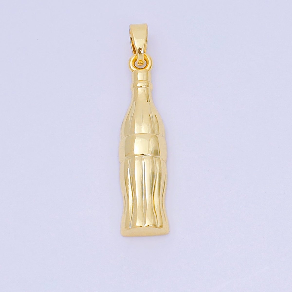24K Gold Filled 27mm Soda Coke Bottle Pendant | AA - 1596 - DLUXCA